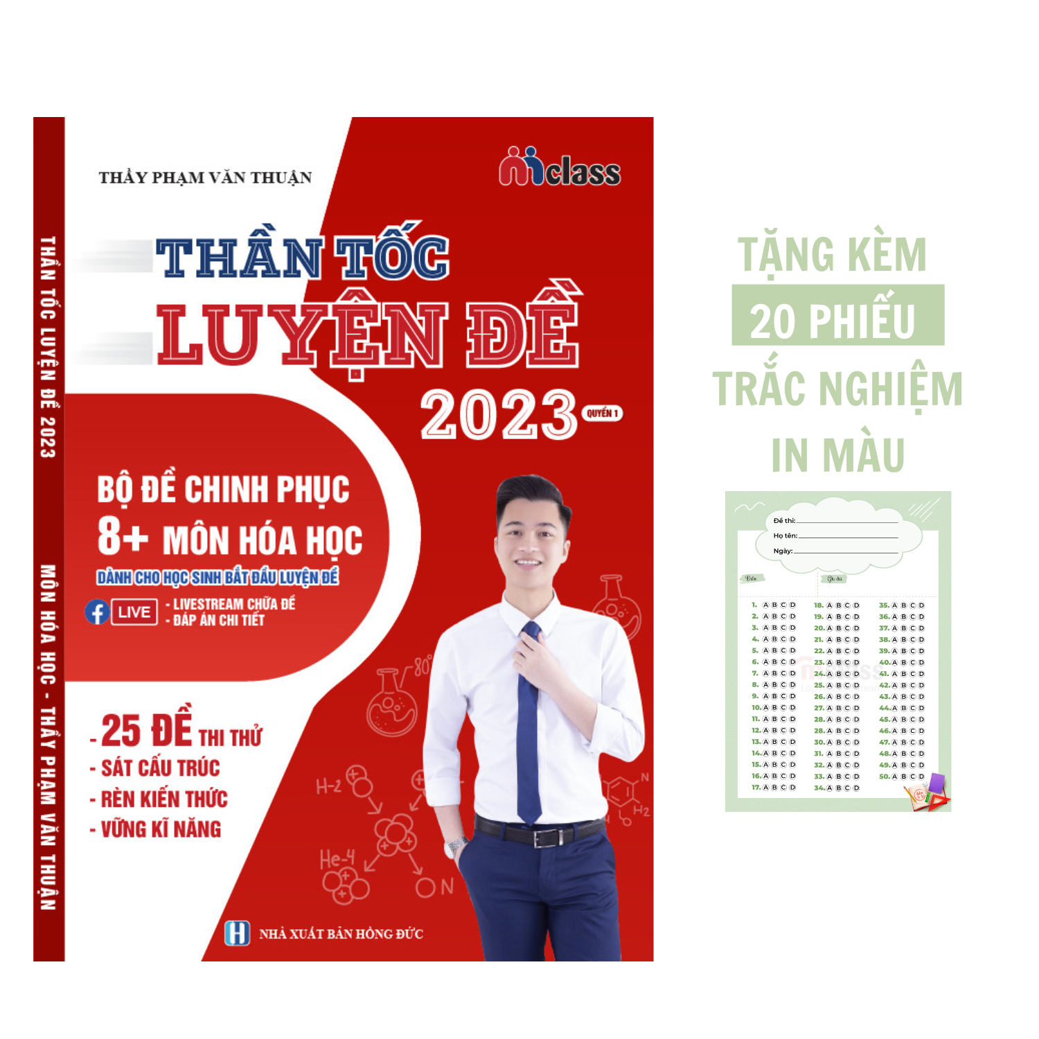 Sách - Thần Tốc Luyện Đề Bộ Đề Chinh Phục 8+ Môn Hóa Luyện Thi THPTQG 2023 (Thầy Phạm Văn Thuận)