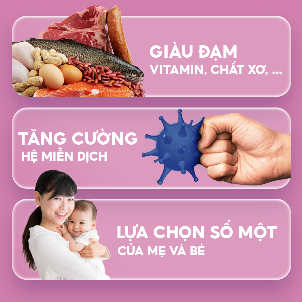 Bột Ăn Dặm Humababy Vị Trứng Bí Đỏ - Bó Xôi - Hộp 10 Gói x 25g