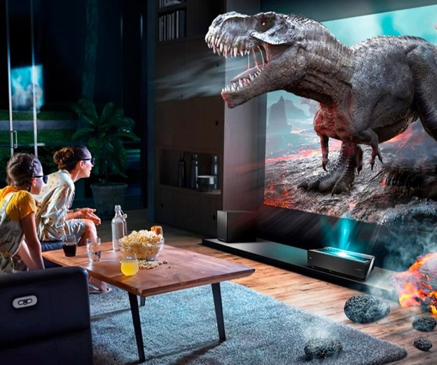 Màn chiếu bạc PRIMA SILVER 3D 16:9 chống sáng, hỗ trợ Full HD/4K, dùng cho máy chiếu gia đình - Hàng nhập khẩu