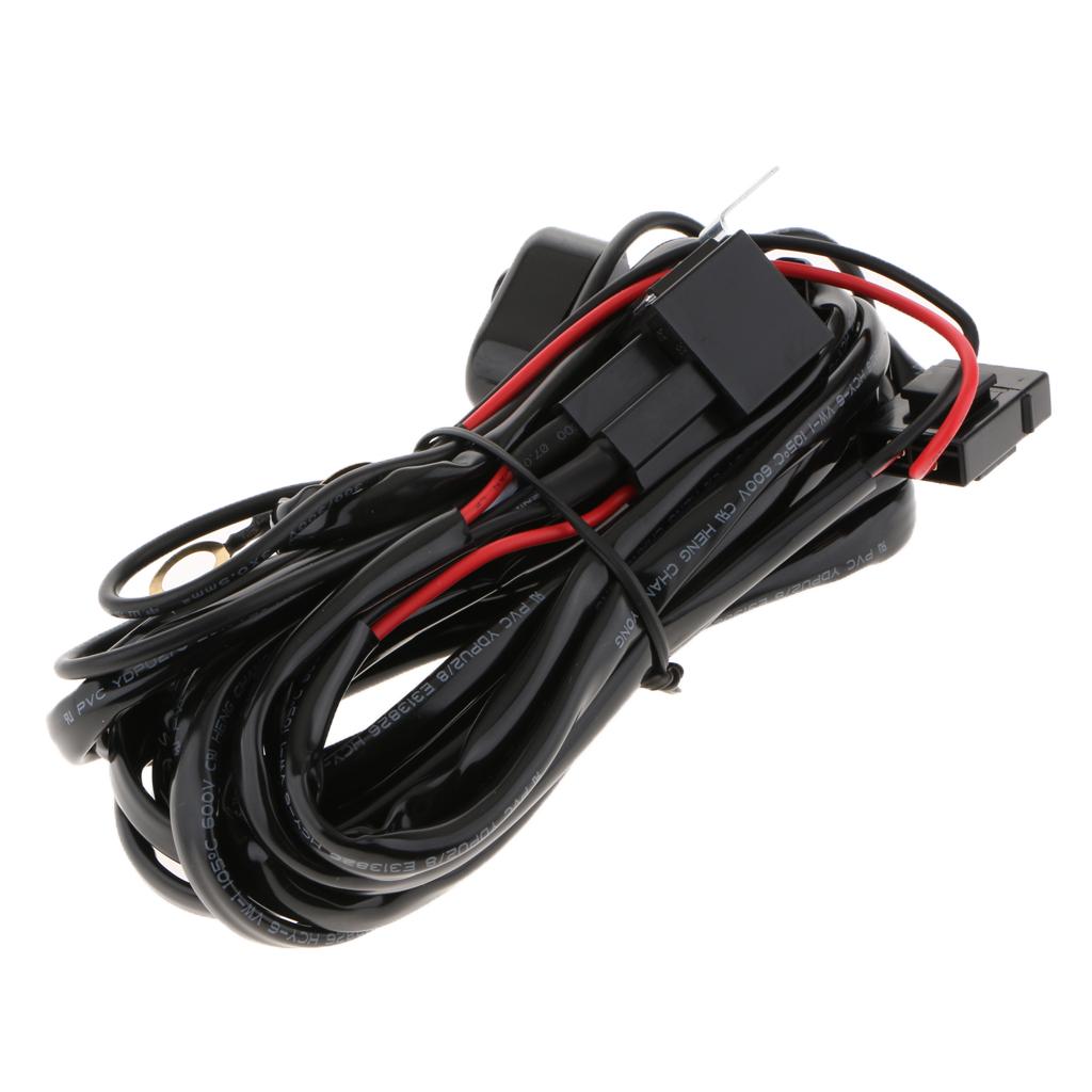 12V 40A Remote Control Wiring Harness Kit Switch Relay Light Bar