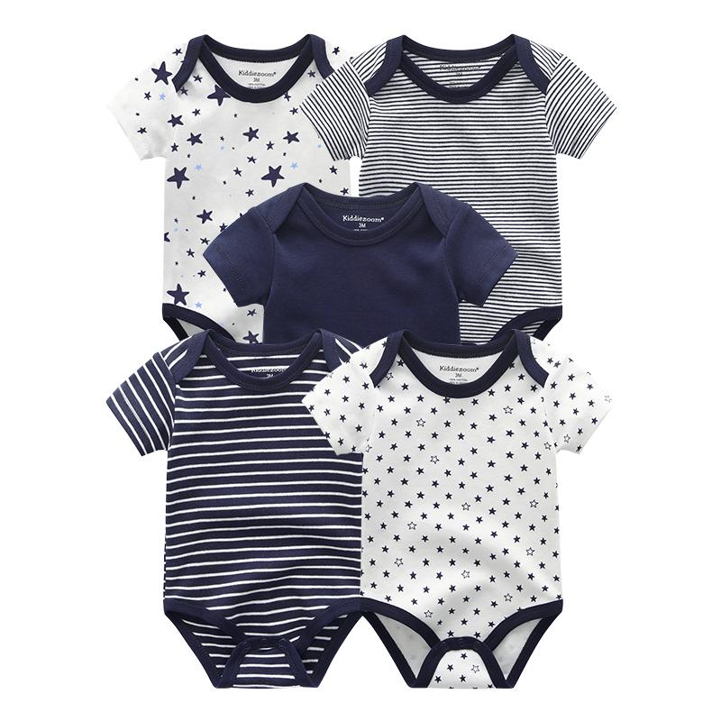 Sơ Sinh Bé Trai Quần Áo 5 Ngôi Sao In Hình Trẻ Sơ Sinh Bodysuit Áo Mùa Hè Bé Gái Áo Liền Quần Bộ Kids Cho Bé Trang Phục Của Ropa para Bebes
