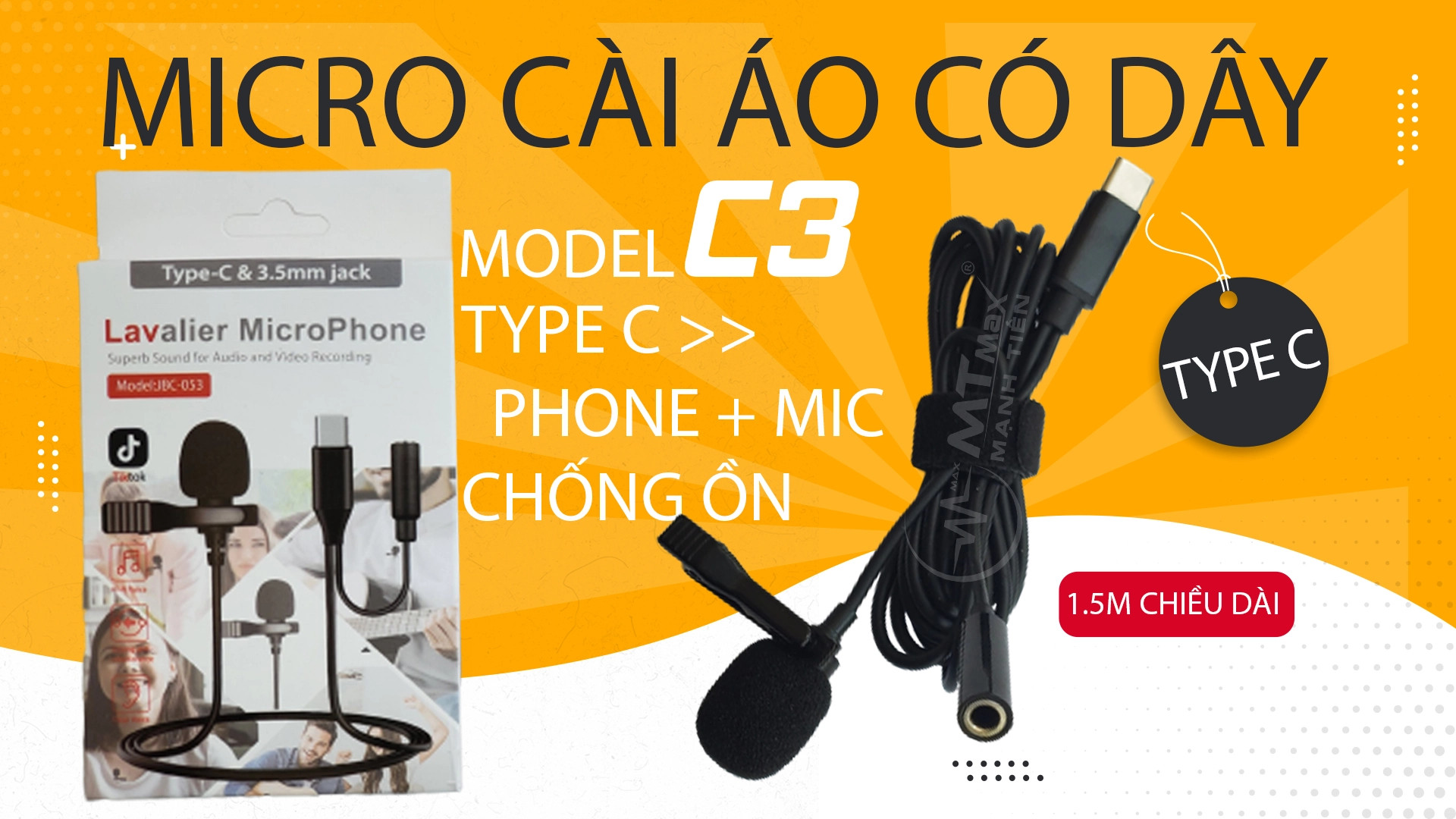 Micro thu âm cài áo chống ồn cho tất cả các dòng điện thoại C1 C2 C3 Micro cài áo là loại micro nhỏ gọn, được thiết kế để bạn có thể kẹp vào áo, cổ áo, cà vạt thích hợp làm youtuber tiktoker, trợ giảng, quay vlog