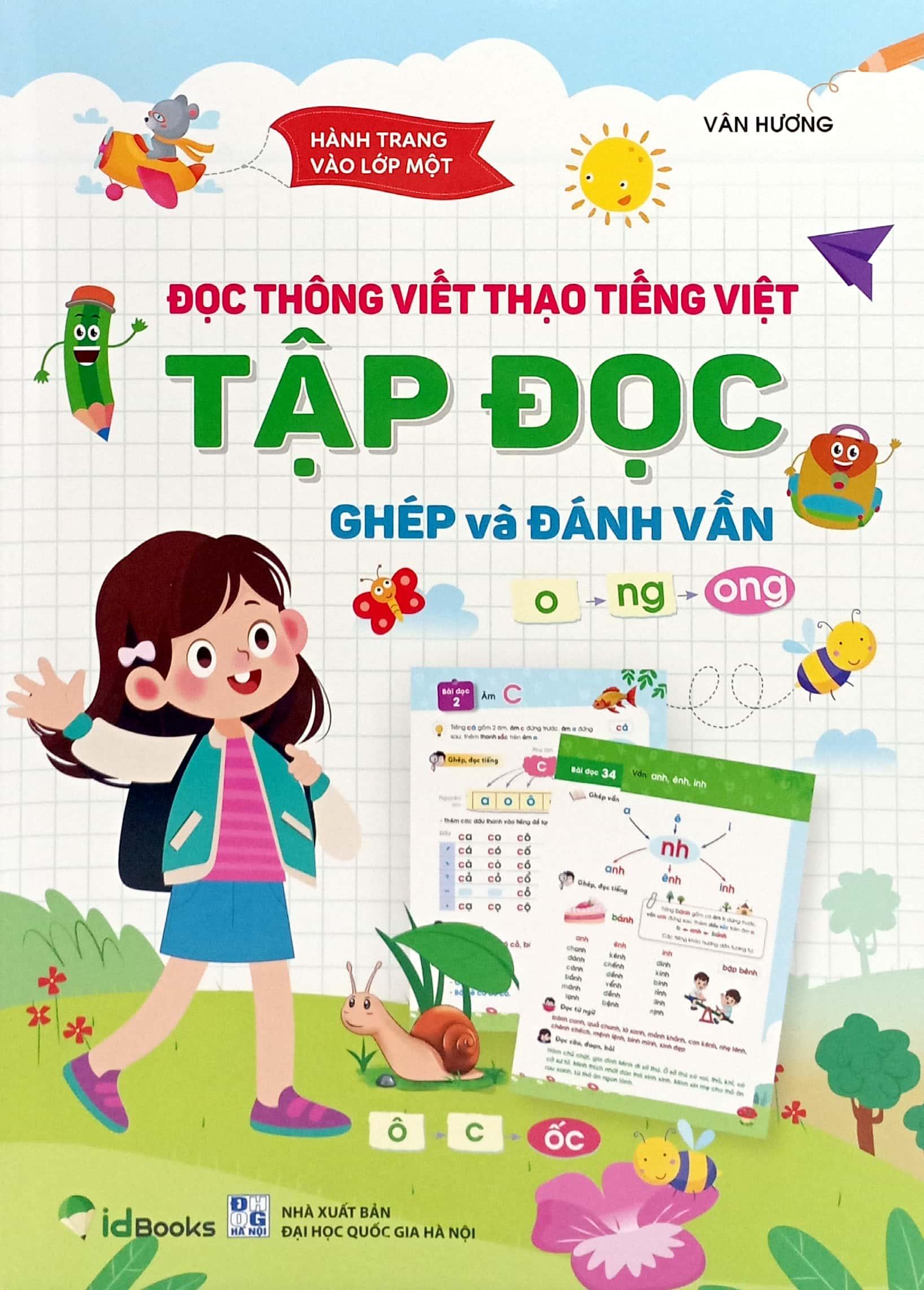 Sách - Hành Trang Vào Lớp 1-Đọc Thông Viết Thạo Tiếng Việt Tập Đọc Ghép Và Đánh Vần​​​​​​​