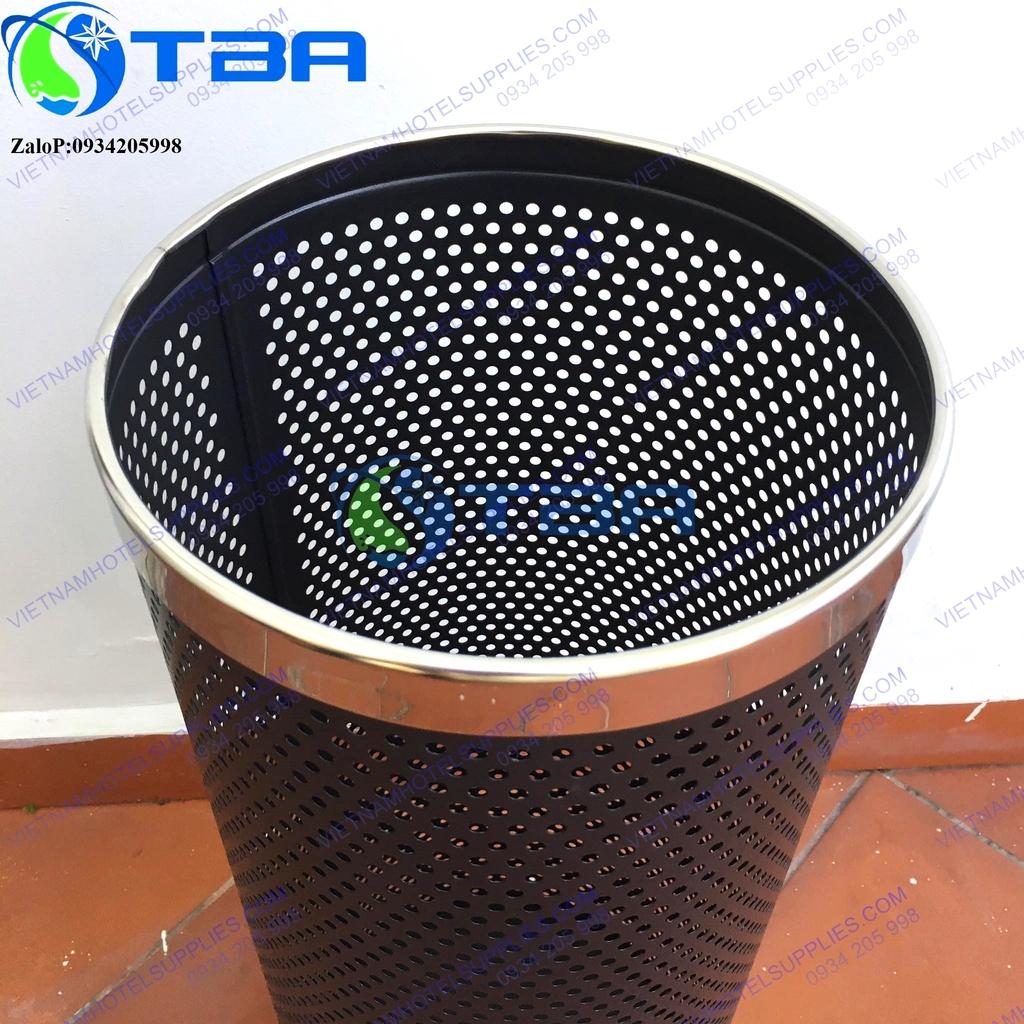 Sọt dù viền inox màu trắng,thân màu đen nhập khẩu cao cấp
