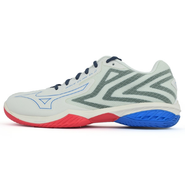 Giày cầu lông nam nữ Mizuno Wave Claw EL 2 hàng chính hãng 71GA228010 mẫu mới màu trắng-TẶNG TẤT THỂ THAO BENDU