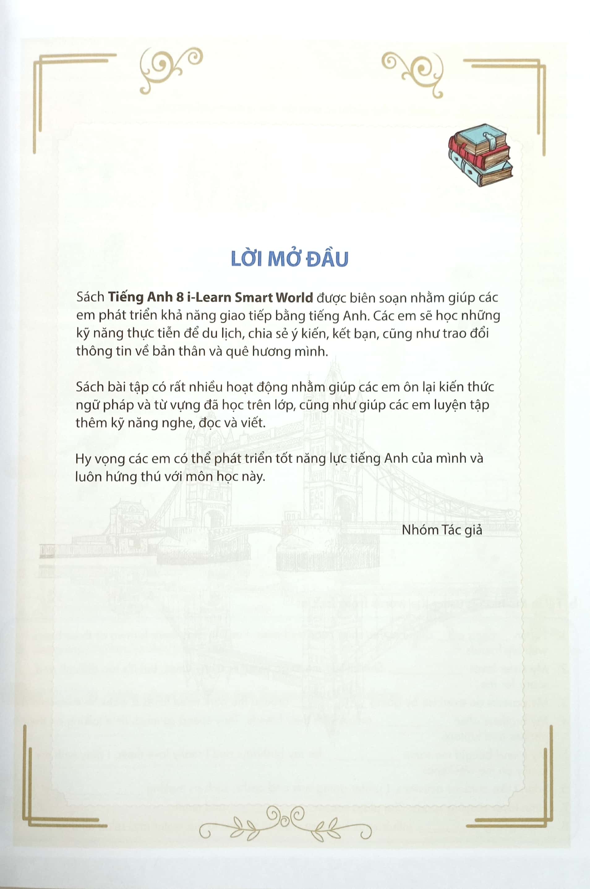 Bộ 2 cuốn sách tiếng Anh 8, i-Learn Smart World 8