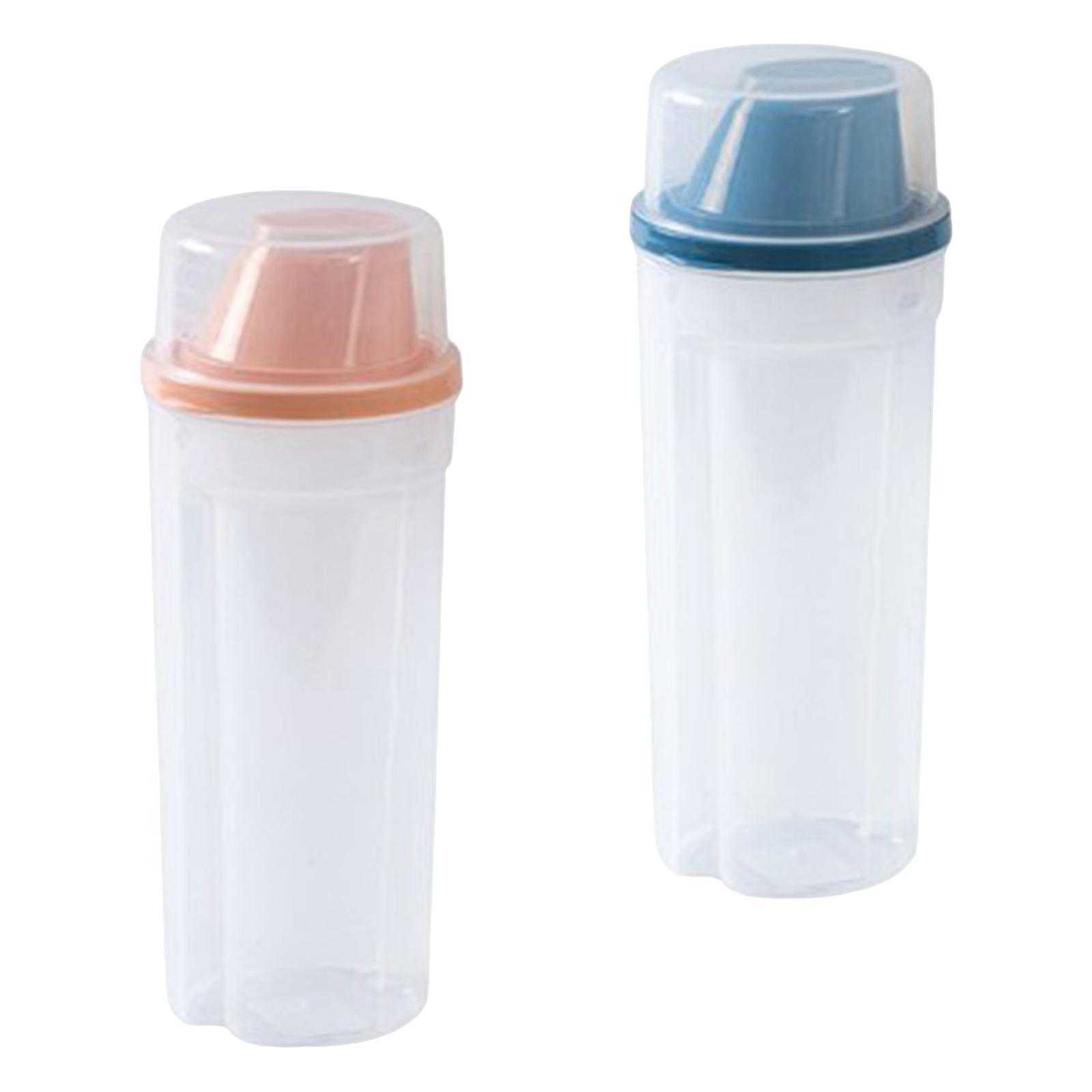 2x Sealed Cereal Container Food Dispenser Rice Storage Bin for Sugar Cereal