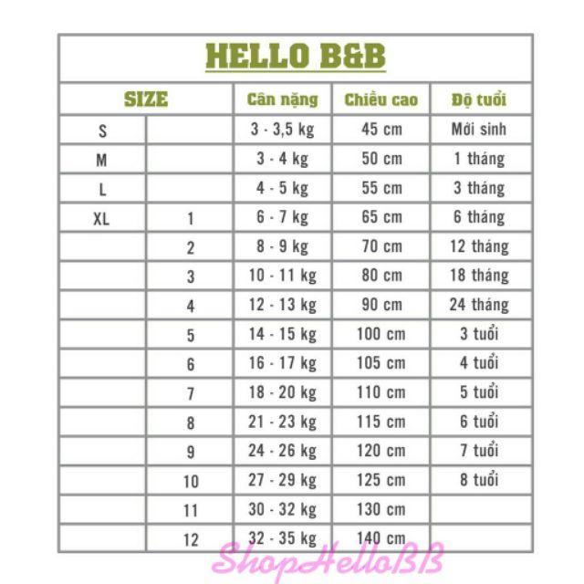 Đủ Size 1-10 bé trai/bé gái 6-35kg QUẦN DÀI IN Hello BB hình in ngẫu nhiên | Hellobb - Kiddy and Mommy