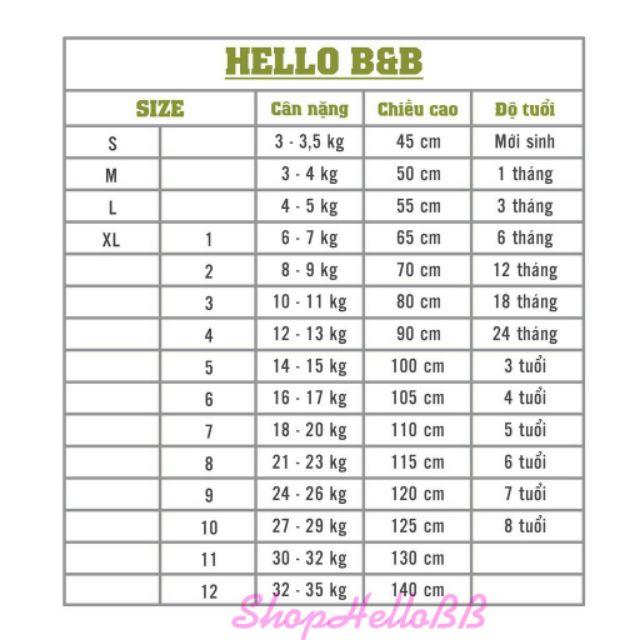 Đủ Size 1-10 bé trai/bé gái 6-35kg QUẦN DÀI IN Hello BB hình in ngẫu nhiên | Hellobb - Kiddy and Mommy