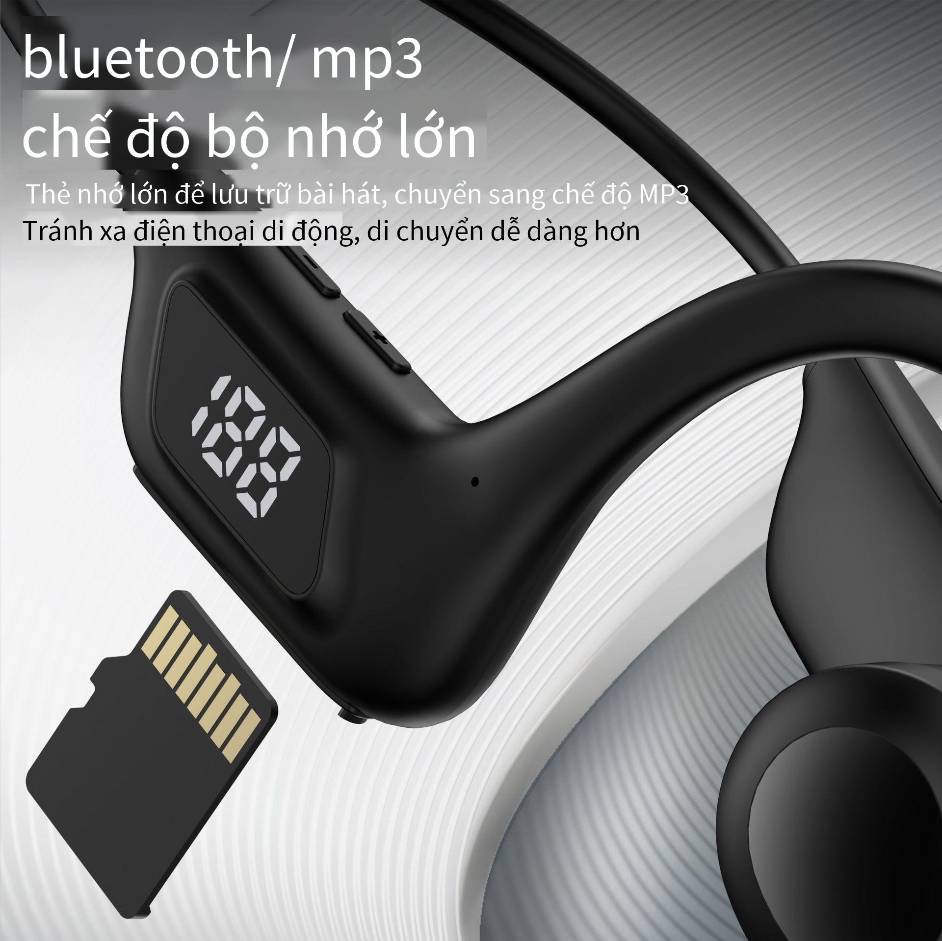 Khuyến mại mới Tai nghe bluetooth dẫn truyền xương LY1 không có trong tai tai nghe bluetooth thể thao không dây chống thấm nước với pin lớn