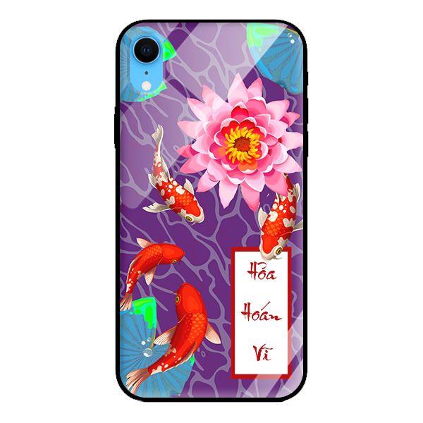 Ốp kính cường lực cho iPhone XR Cá Koi Hỏa - Hàng chính hãng