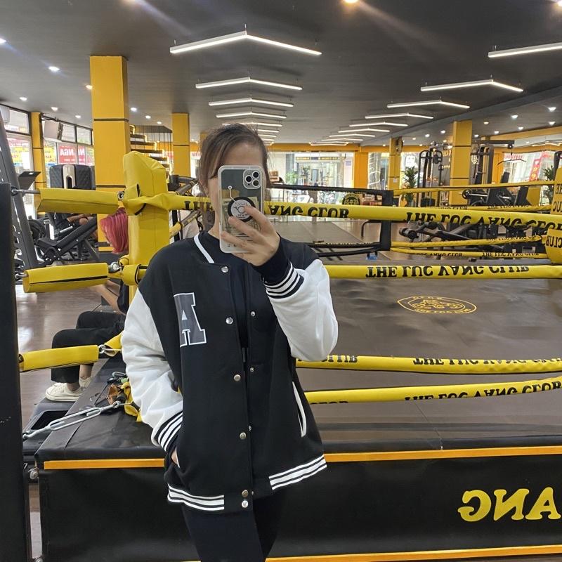 -Áo khoác mùa đông unisex đồng phục bóng chày xu hướng 2022