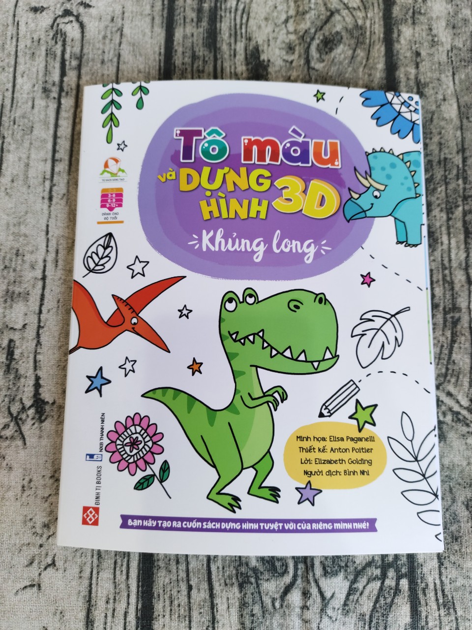 Tô Màu Và Dựng Hình 3D - Khủng long