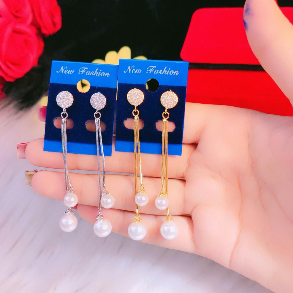 Bông tai nữ mạ vàng 18k EKPM65