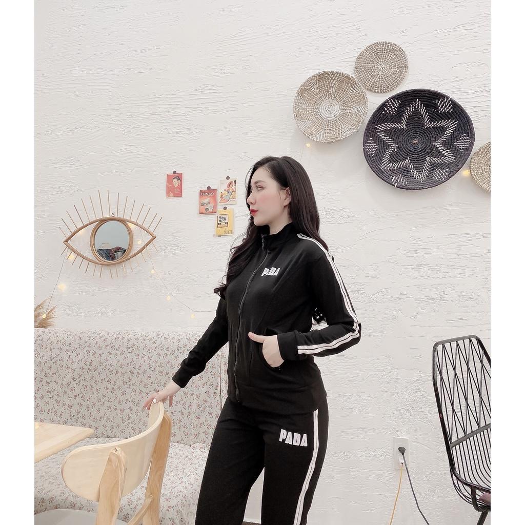 Set đồ bộ nữ bigsize quần dài tay dài cotton co giãn Đồ bộ nữ đồ mặc nhà cá tính đẹp thể thao mã JAN