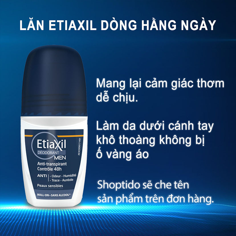 Lăn khử mùi hàng ngày Etiaxil 48h dành cho nam 50ml NPP Shoptido