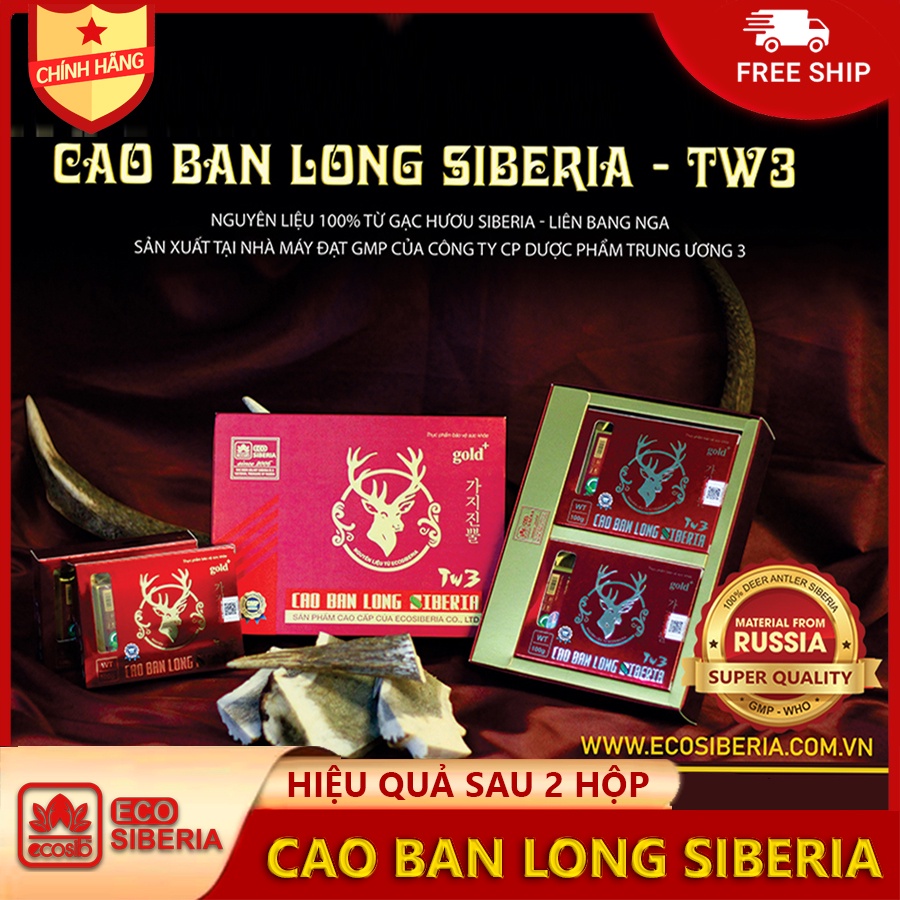1. Cao ban long "Chính Hãng ECOSIBERI" – Cung cấp canxi tự nhiên, Giúp chống loãng xương - Mạnh gân cơ - Tăng hoạt dịch khớp, Chuẩn GMP Bộ Y Tế