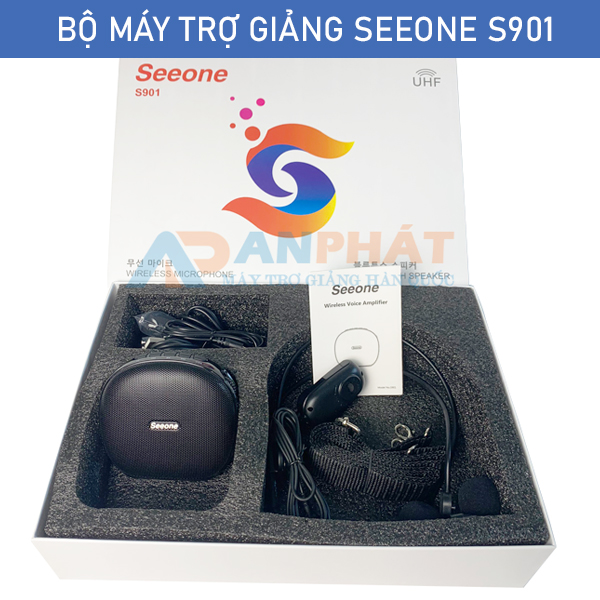 Máy trợ giảng không dây Hàn Quốc Seeone S901 UHF new 2023 Bluetooth 5.0 sóng UHF