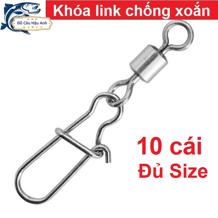 Khóa Link Chống Xoắn Cao Cấp 10 Chiếc Khóa Link Chống Xoắn PK29-A