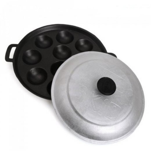 Khuôn Đổ Bánh Khọt 10 Lỗ Có Nắp Đậy