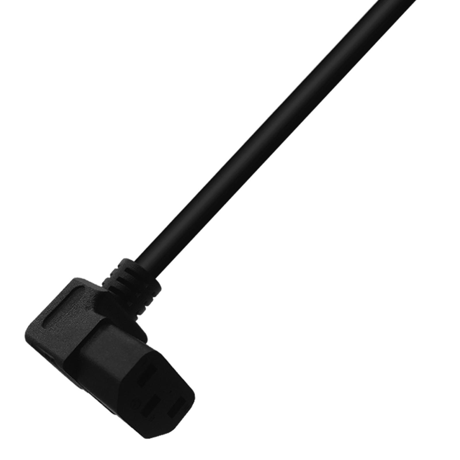 Down Angle 100cm Plug Angled C13 Computer Power Cable Replaces