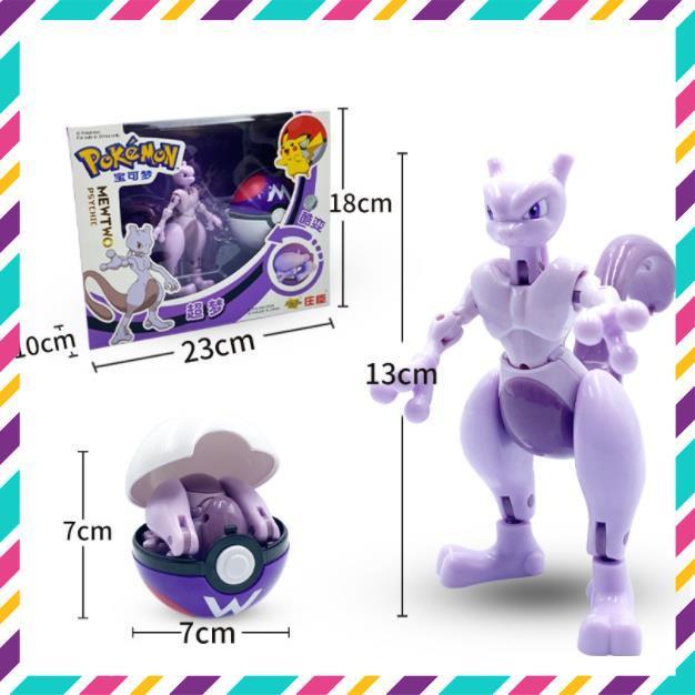 Mô Hình Quả Cầu Pokemon Lắp Ghép Biến Hình, Đồ Chơi Sáng Tạo Cho Bé, Full Box