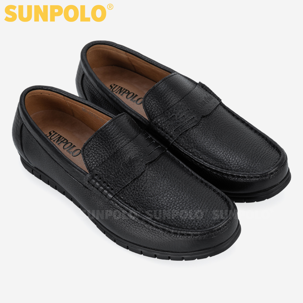 Giày Mọi Nam, Giày Nam Da Bò SUNPOLO SU2511