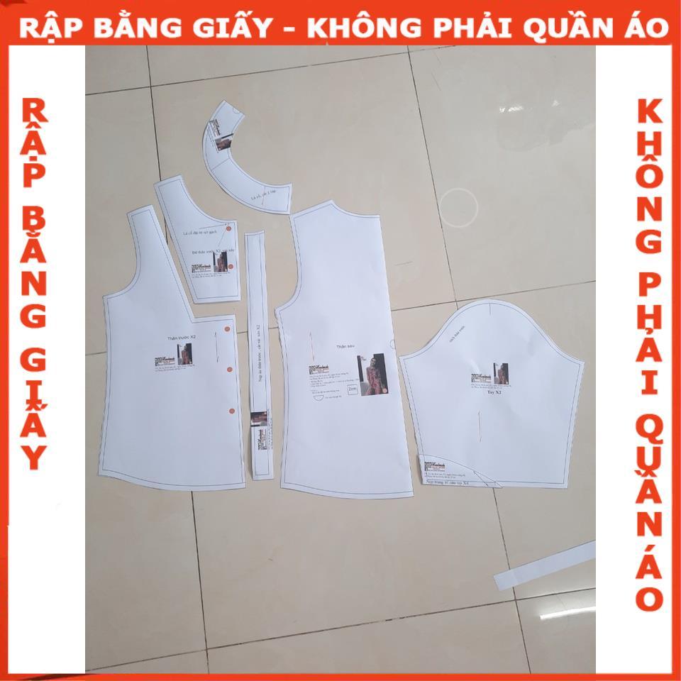 Rập giấy áo sơ mi tay ngắn bé trai mã R290 (BẢN VẼ)