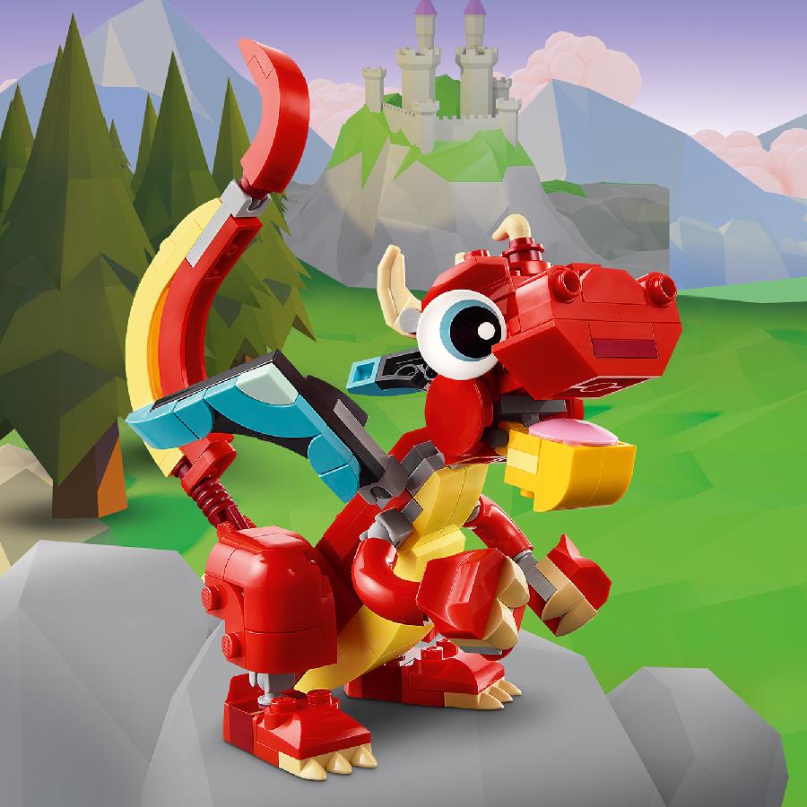 Đồ Chơi Lắp Ráp Rồng Đỏ May Mắn LEGO CREATOR 31145 (149 chi tiết)