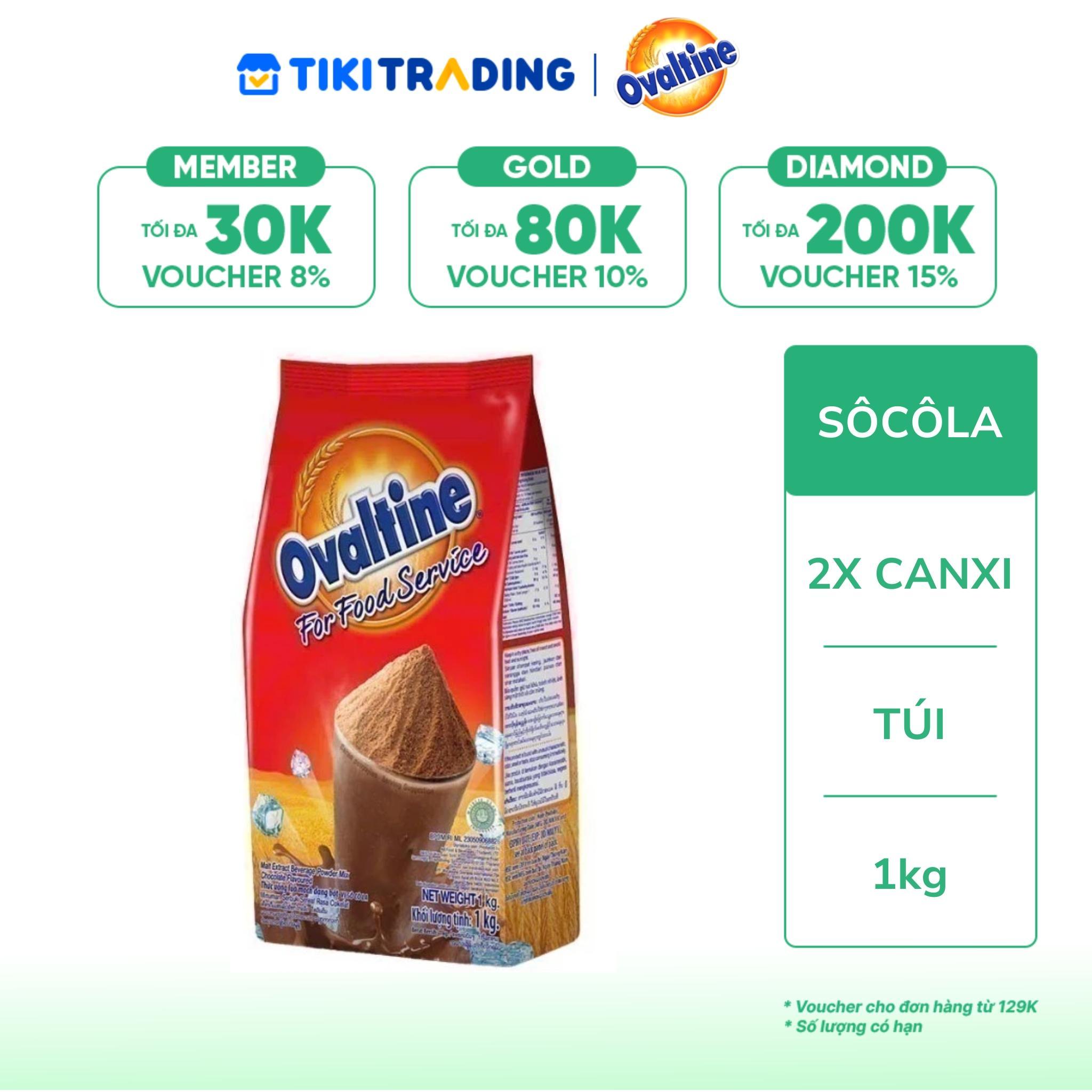 Bột Thức Uống Cacao Lúa Mạch Ovaltine Vị Sô Cô La 1kg