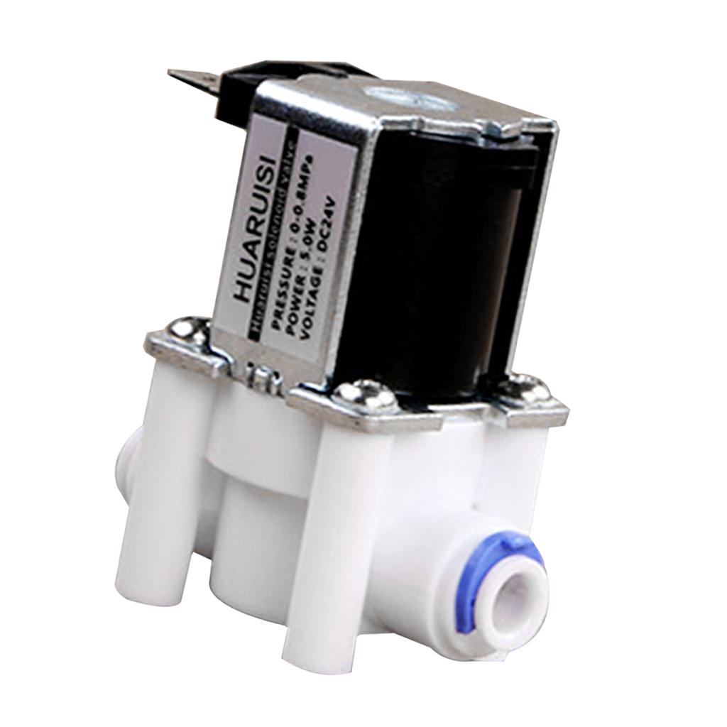 24V DC 1/4" Electric Solenoid Valve Purified Water Valve 0-0.8Mpa
