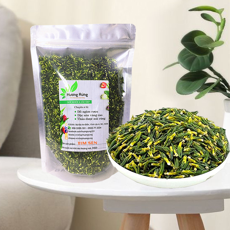 500g trà tim sen, tâm sen, loại nhập khẩu nguyên tim, nguyên chất