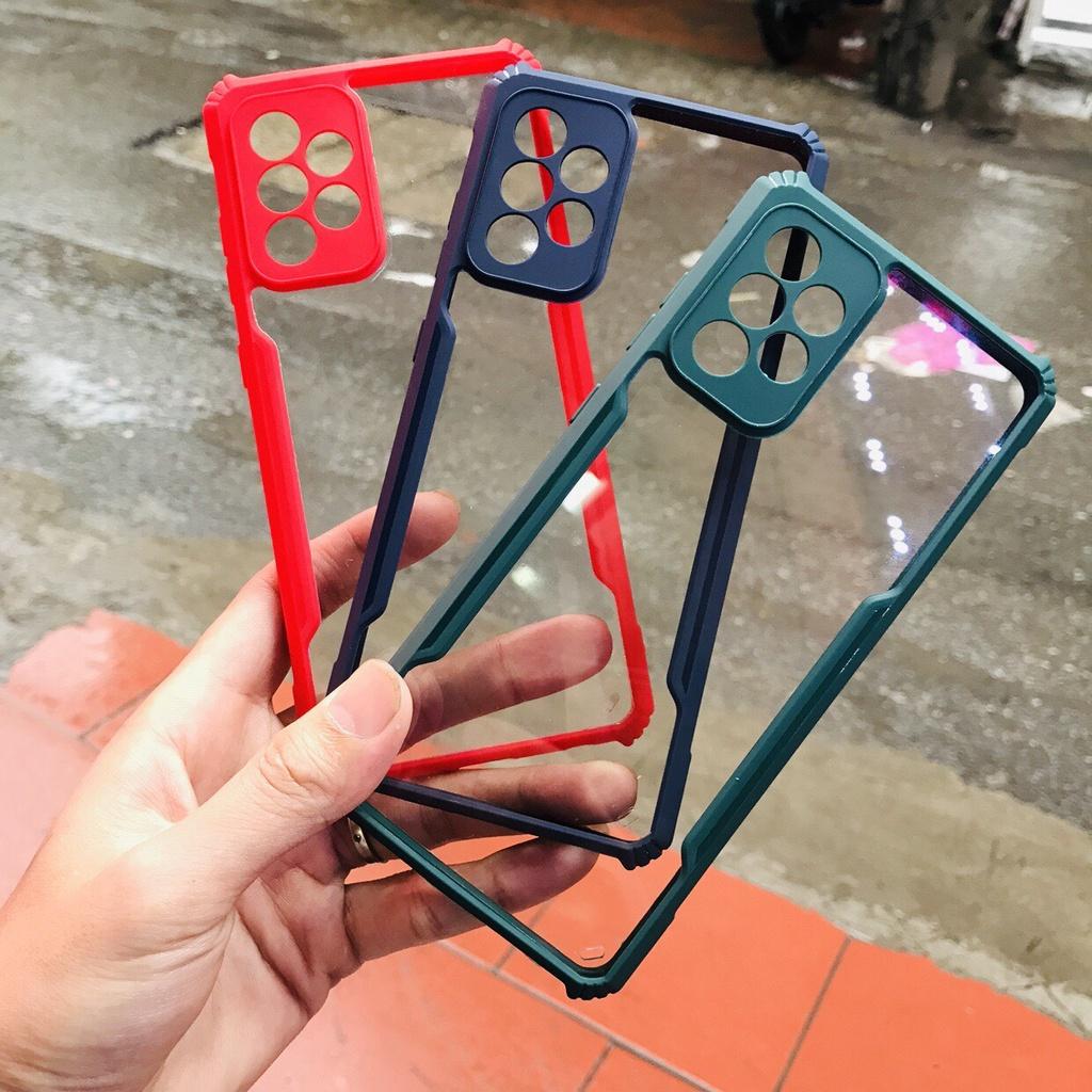 Ốp lưng chống sốc,chống va đập dành cho SamSung Galaxy A72, SamSung A32 trong suốt viền màu nổi bật