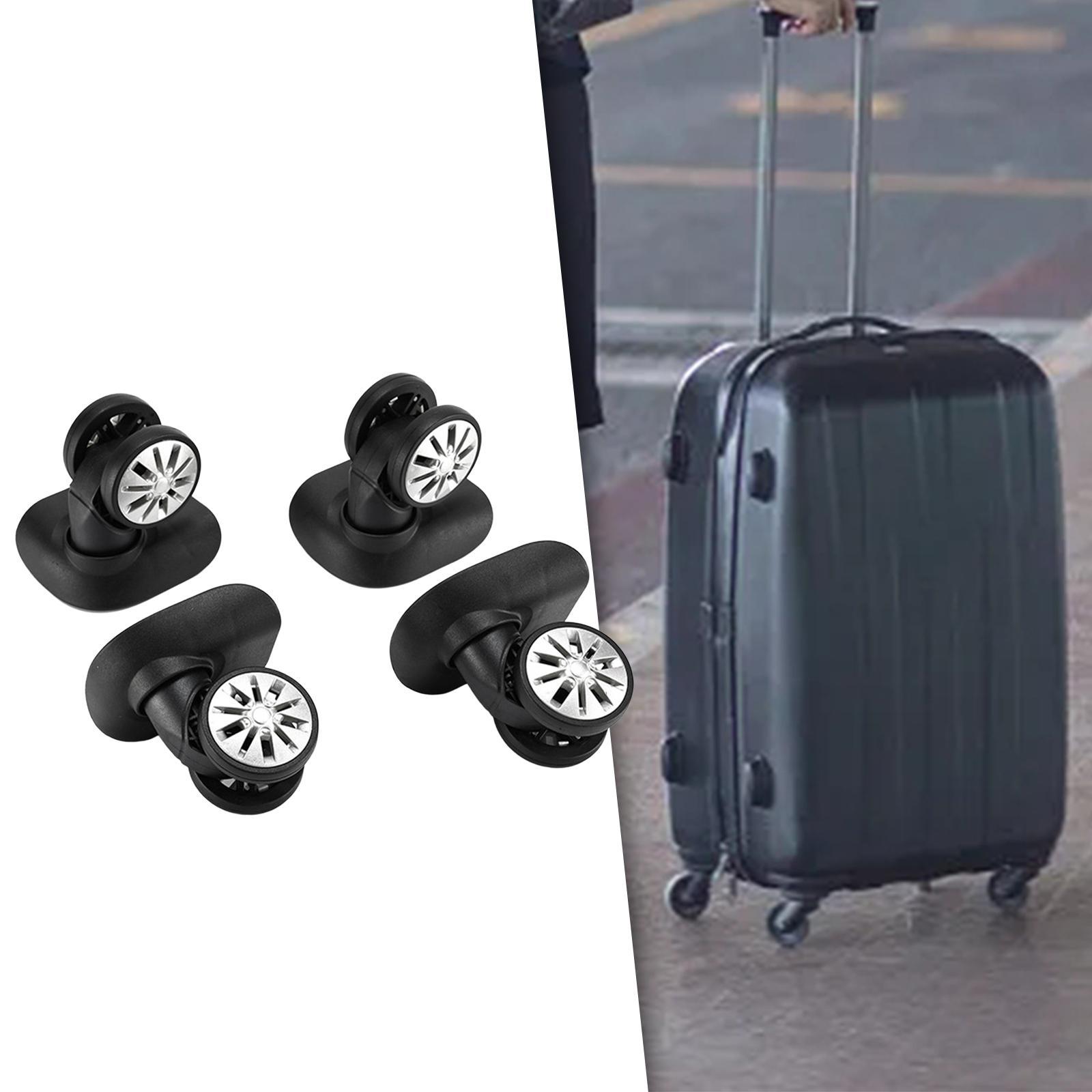 4 Pieces Luggage Wheels Quiet Caster Wheels for Travel Bag Trolley Case