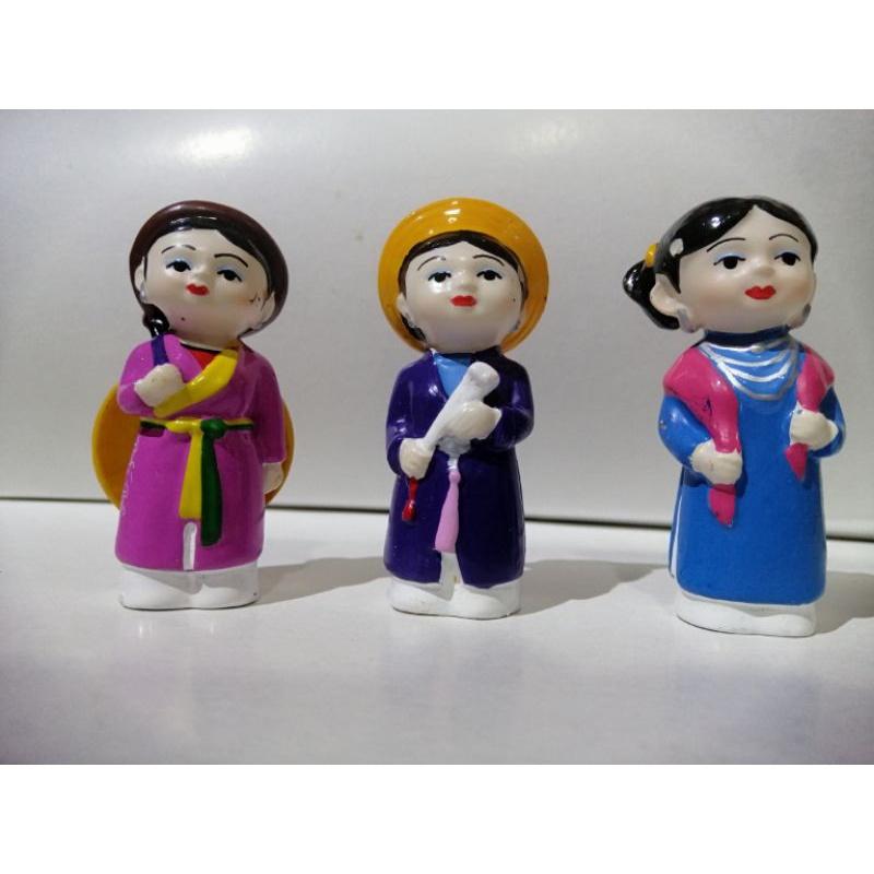 BỘ 3 TƯỢNG CÔ GÁI BẮC TRUNG NAM.
