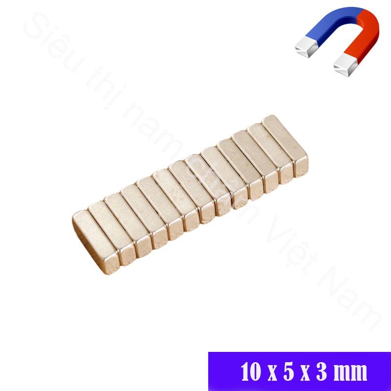 Nam châm viên hình chữ nhật 10x5x3mm set 10 viên