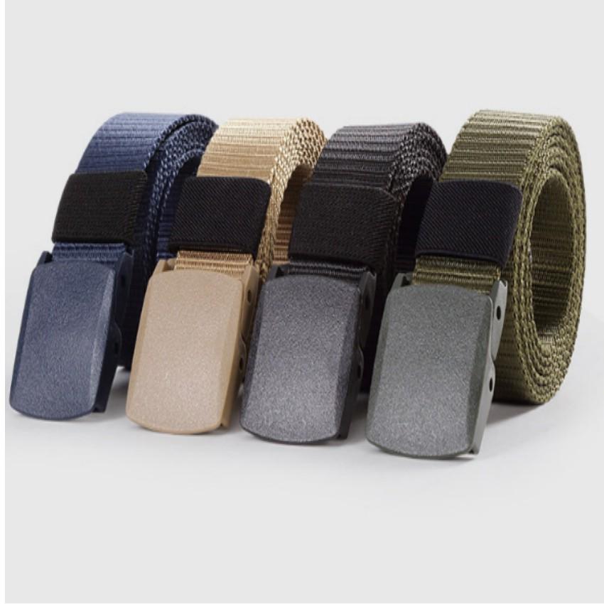 Thắt lưng nam dù chiến thuật mặt nhựa bền mạnh mẽ cá tính 203915