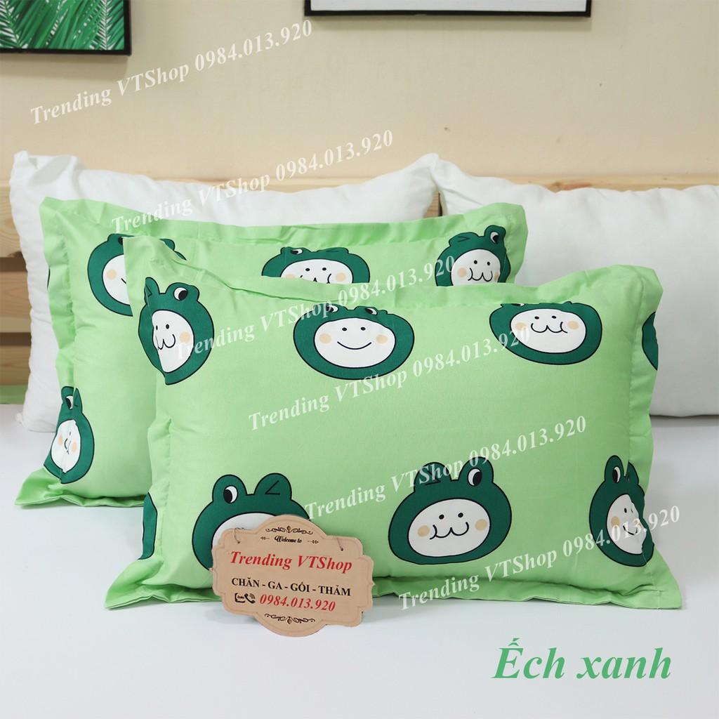 Vỏ gối nằm gấu vàng Poly Cotton cực hot  45x65cm