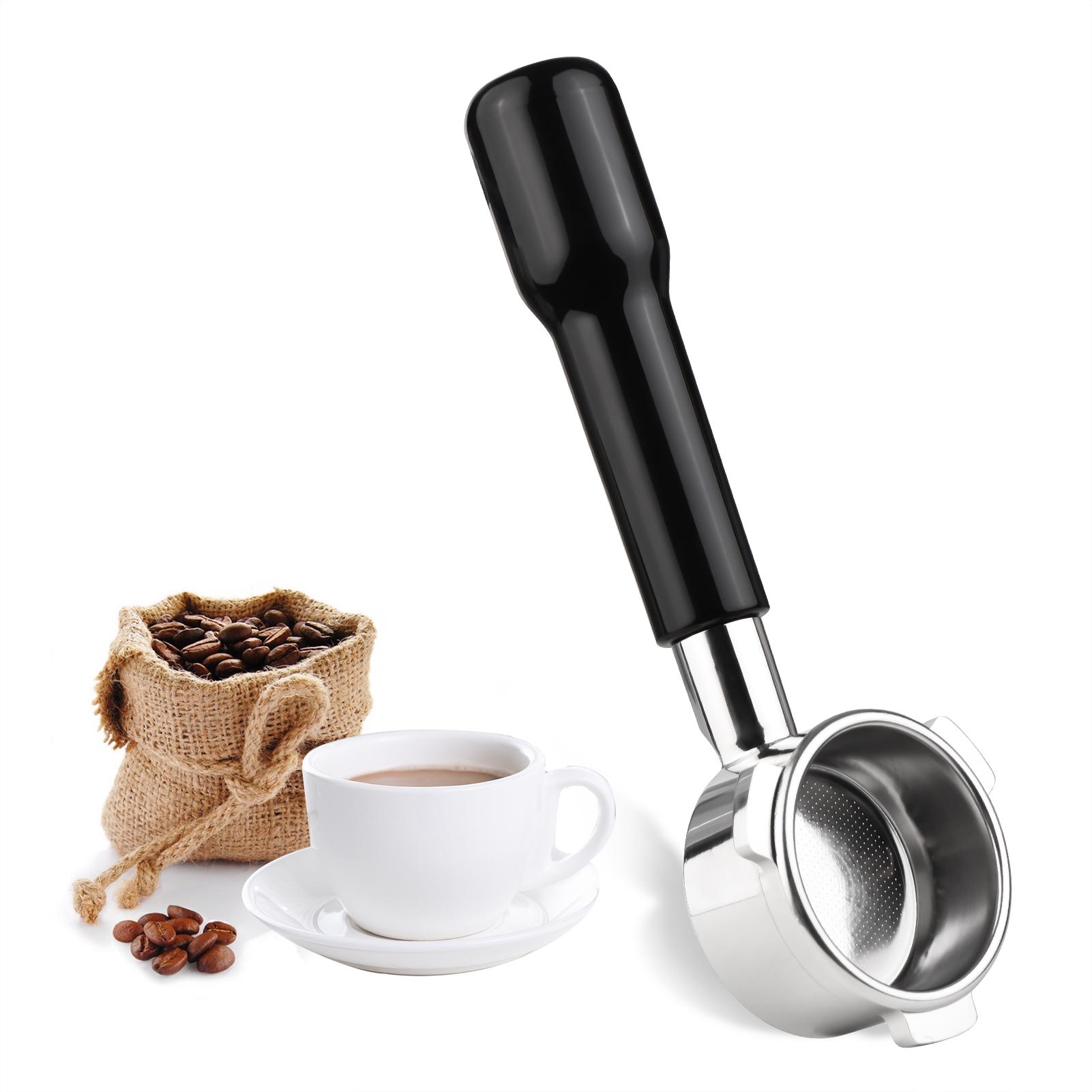 54mm 3 Ears Wooden Coffee Handle Cup Filter Basket Replacement for Breville 8 Series Coffee Machines