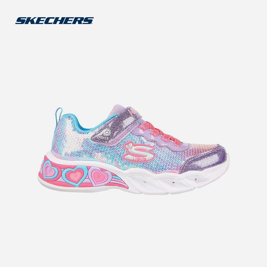 Giày sneaker bé gái Skechers Sweetheart Lights - 302313L-PRMT