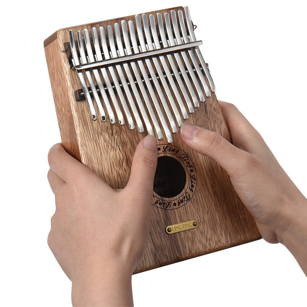 Đàn Kalimba LingTing 17 Phím LT-K17Y (Gỗ Hoàng Đàn - Full Phụ Kiện) - Kèm Móng Gảy DreamMaker