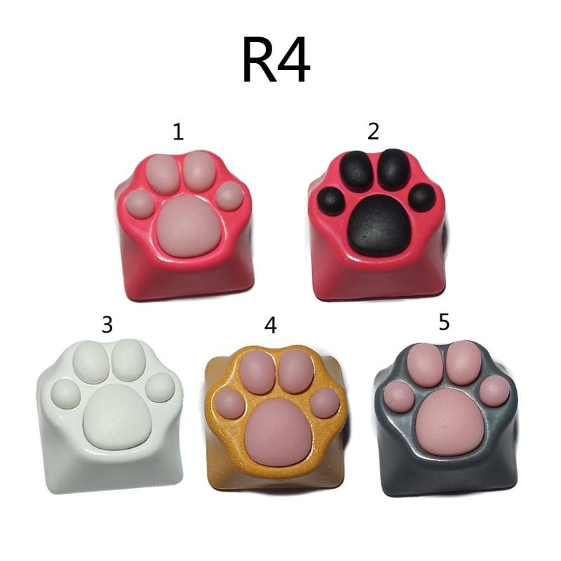 HSV Customized ABS Silicone Kitty Paw Artisan Cat Paws Pad Keyboard keyCaps Cute Cap