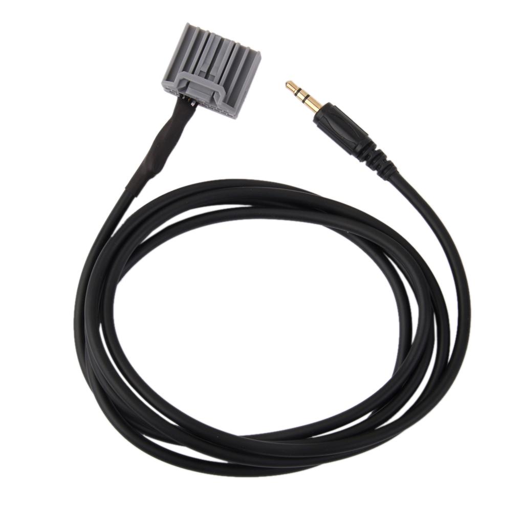 Car 3.5mm Jack AUX MP3 Music Audio Input Cable Adapter For Honda CRV Civic