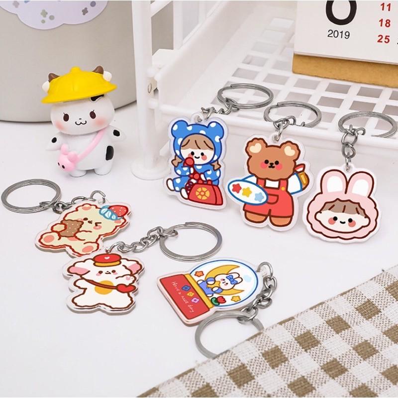 Móc treo chìa khoá nhiều hình cute xinh xỉu - Móc treo trang trí Balo cực dễ thương giá rẻ