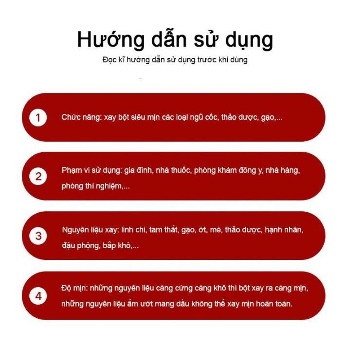 Máy xay bột mịn dung tích lớn gia dụng