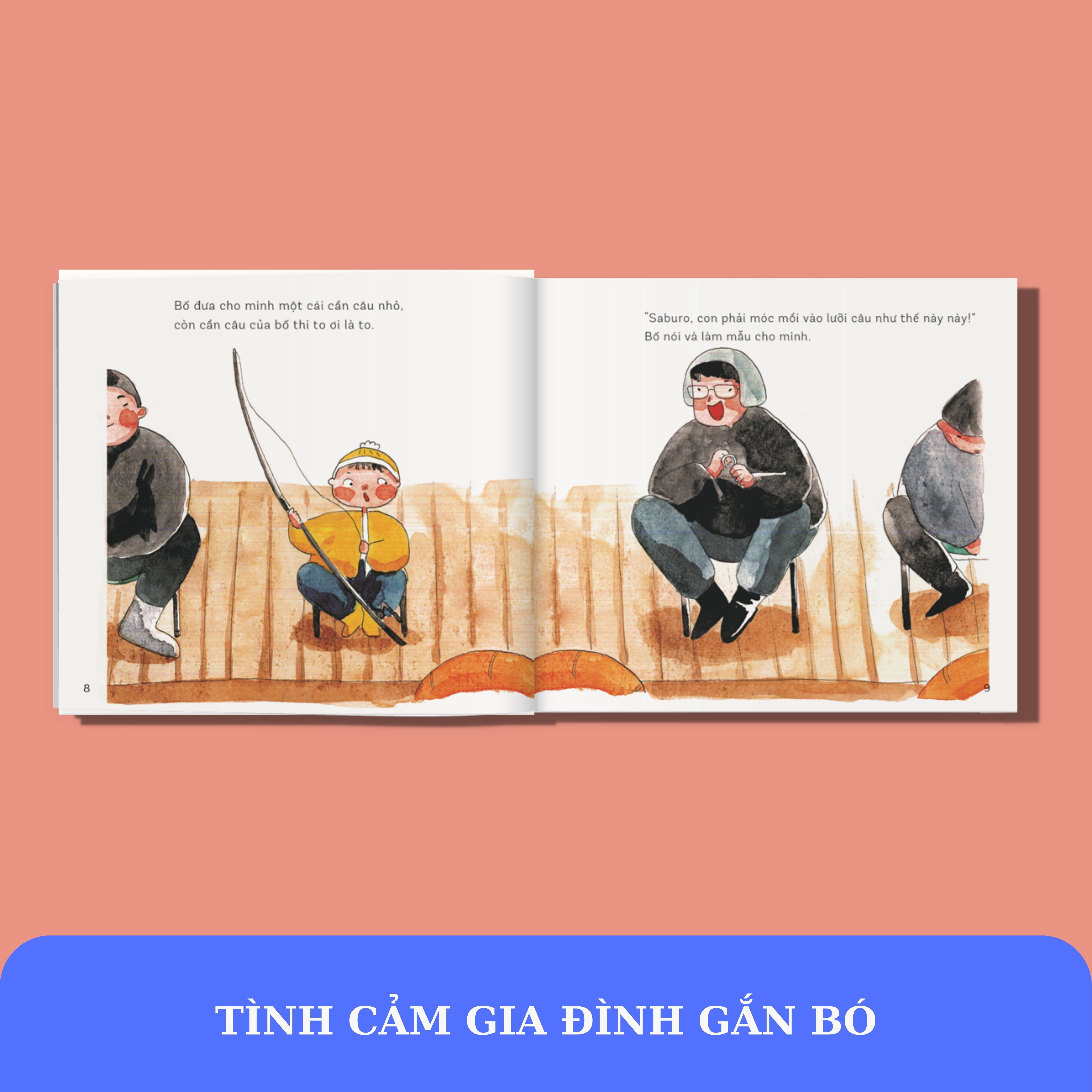 Sách - Đi câu cá với bố! - Ehon dành cho trẻ từ 3-6 tuổi