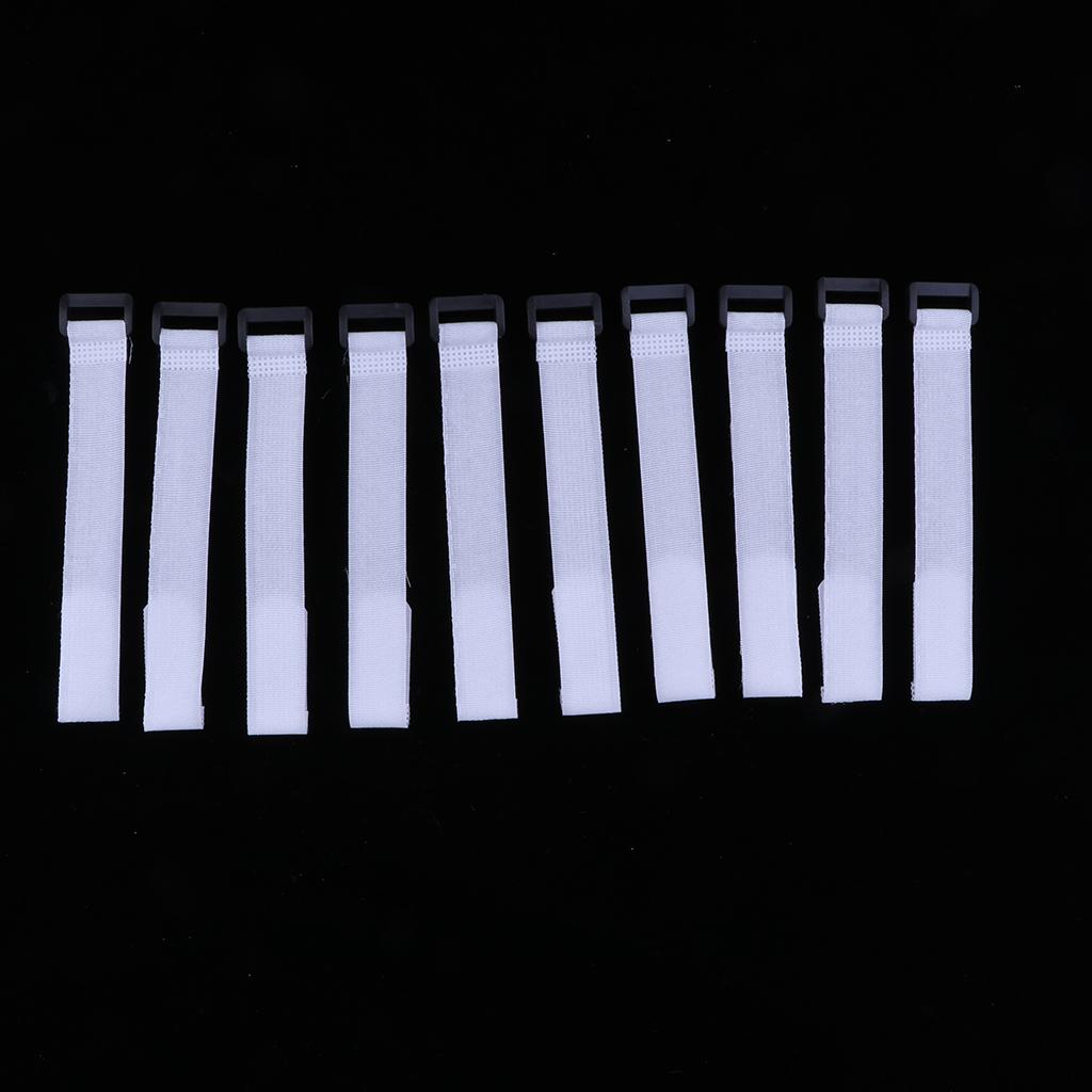 10 Pcs Multi-use Fishing Rod Belt Bands Ties Straps Magic Sticker for Fishing Rod, Luggage, Bags, Cable