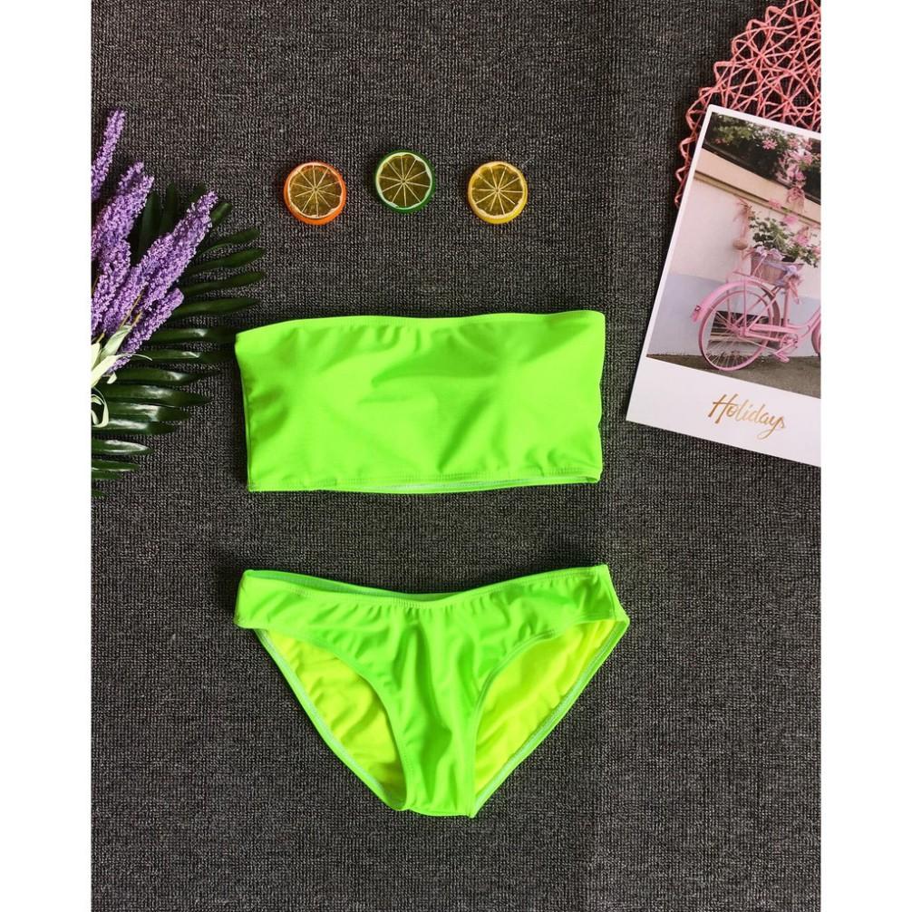 Bikini form áo ống dạ quang (2 màu)