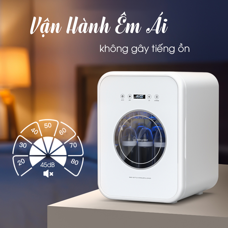 Máy sấy chén cốc và đồ cho bé tiệt trùng bằng UV - Hàng chính hãng