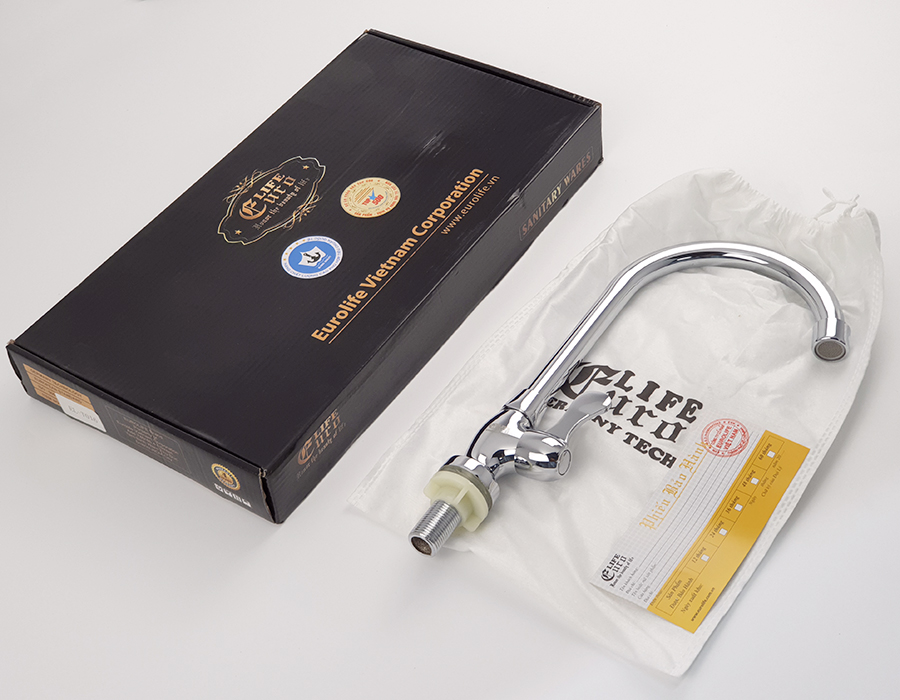 Vòi rửa chén lạnh Đồng mạ Chrome Eurolife EL-RC05